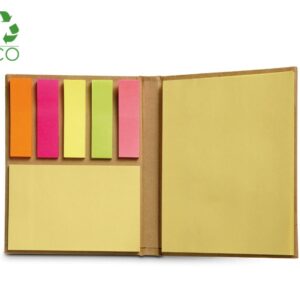 Set memo pad in cartone riciclato rigido
