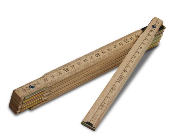 Metro pieghevole in legno faggio 2 m, 10 sezioni