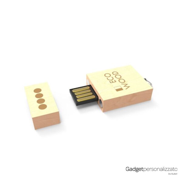 Chiave USB Eco Wood - immagine 2