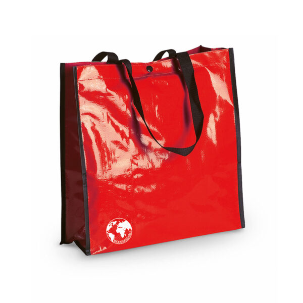 Borsa shopper Recycle biodegradabile con manici lunghi rinforzati - immagine 4