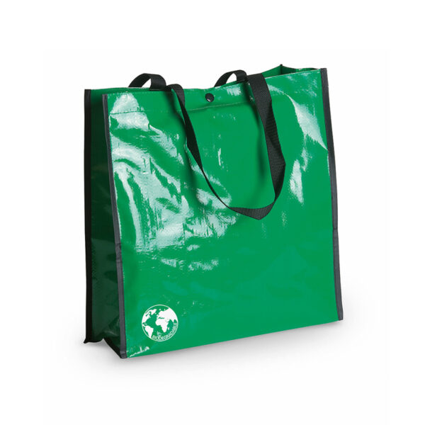 Borsa shopper Recycle biodegradabile con manici lunghi rinforzati - immagine 6