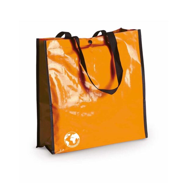 Borsa shopper Recycle biodegradabile con manici lunghi rinforzati - immagine 7