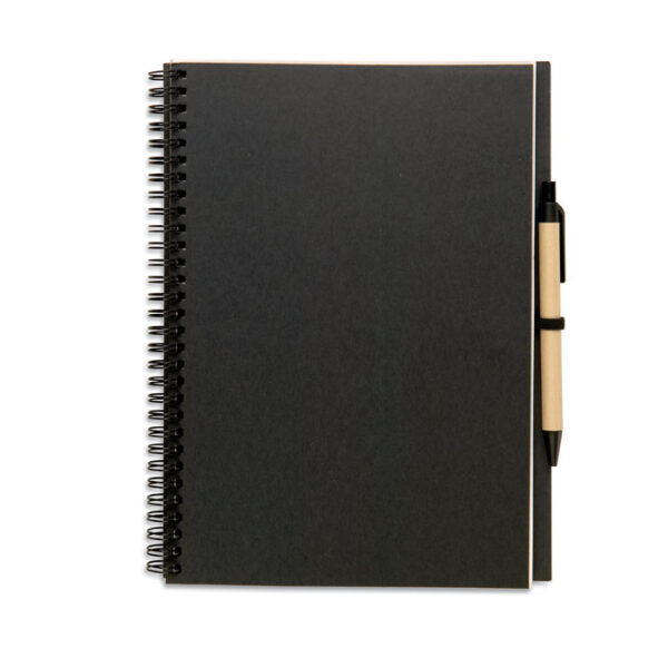 Block notes 19x26 Bloquero Plus in carta riciclata con penna - immagine 3