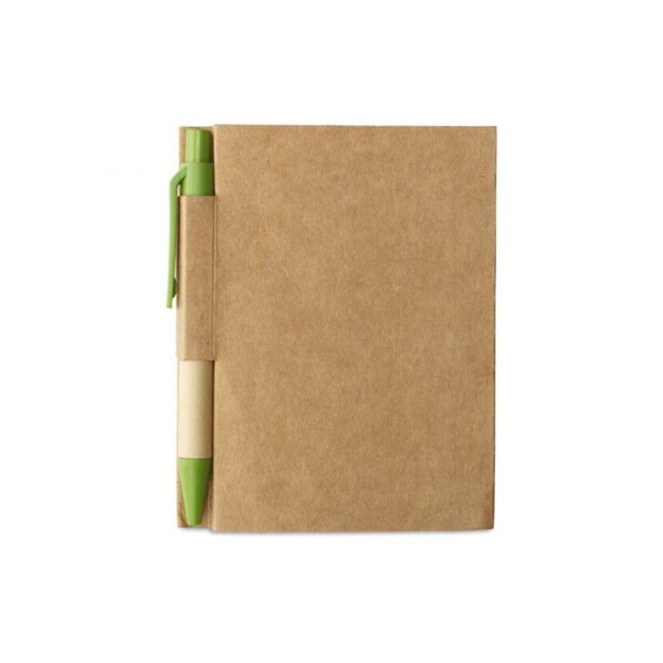 Block notes Cartopad 8,5x11 in cartone riciclato e penna - immagine 3