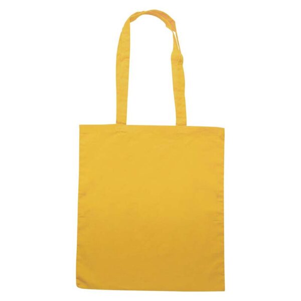 Shopper in cotone con soffietto e manici lunghi - immagine 5