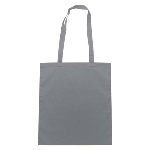 Shopper in cotone con soffietto e manici lunghi - immagine 6
