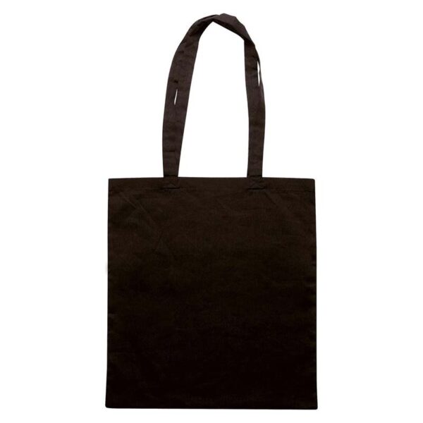 Shopper in cotone con soffietto e manici lunghi - immagine 7