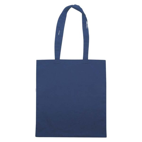 Shopper in cotone con soffietto e manici lunghi - immagine 8