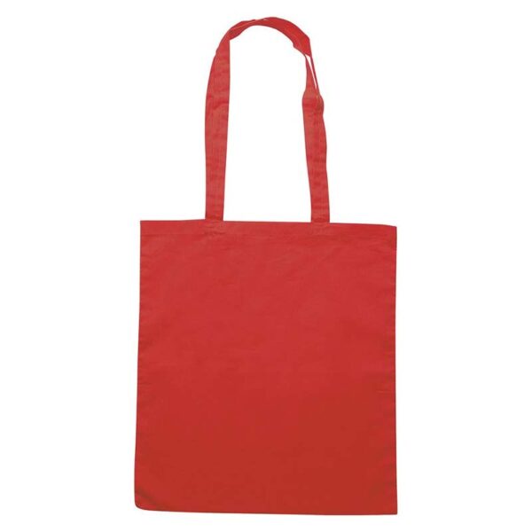 Shopper in cotone con soffietto e manici lunghi - immagine 10
