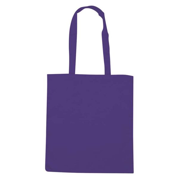 Shopper in cotone con soffietto e manici lunghi - immagine 9